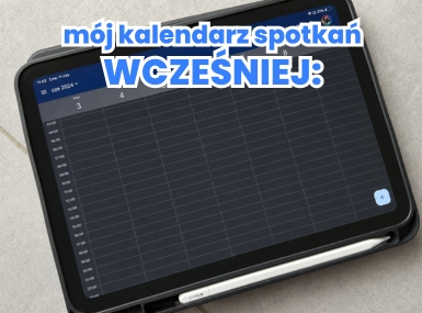 praca closera - kalendarz spotkań przed
